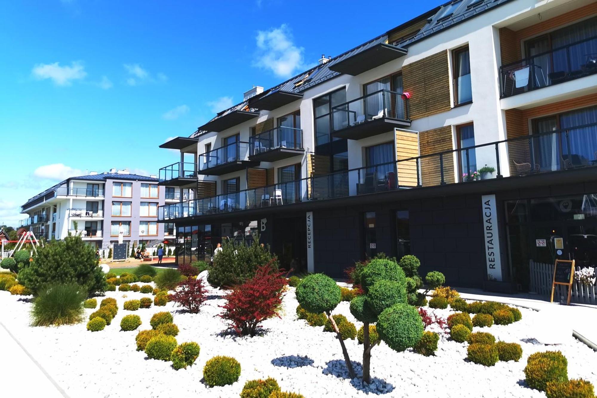 Klimatyzowany Apartament Blue , Sarbinowo Parking Basen Exteriör bild