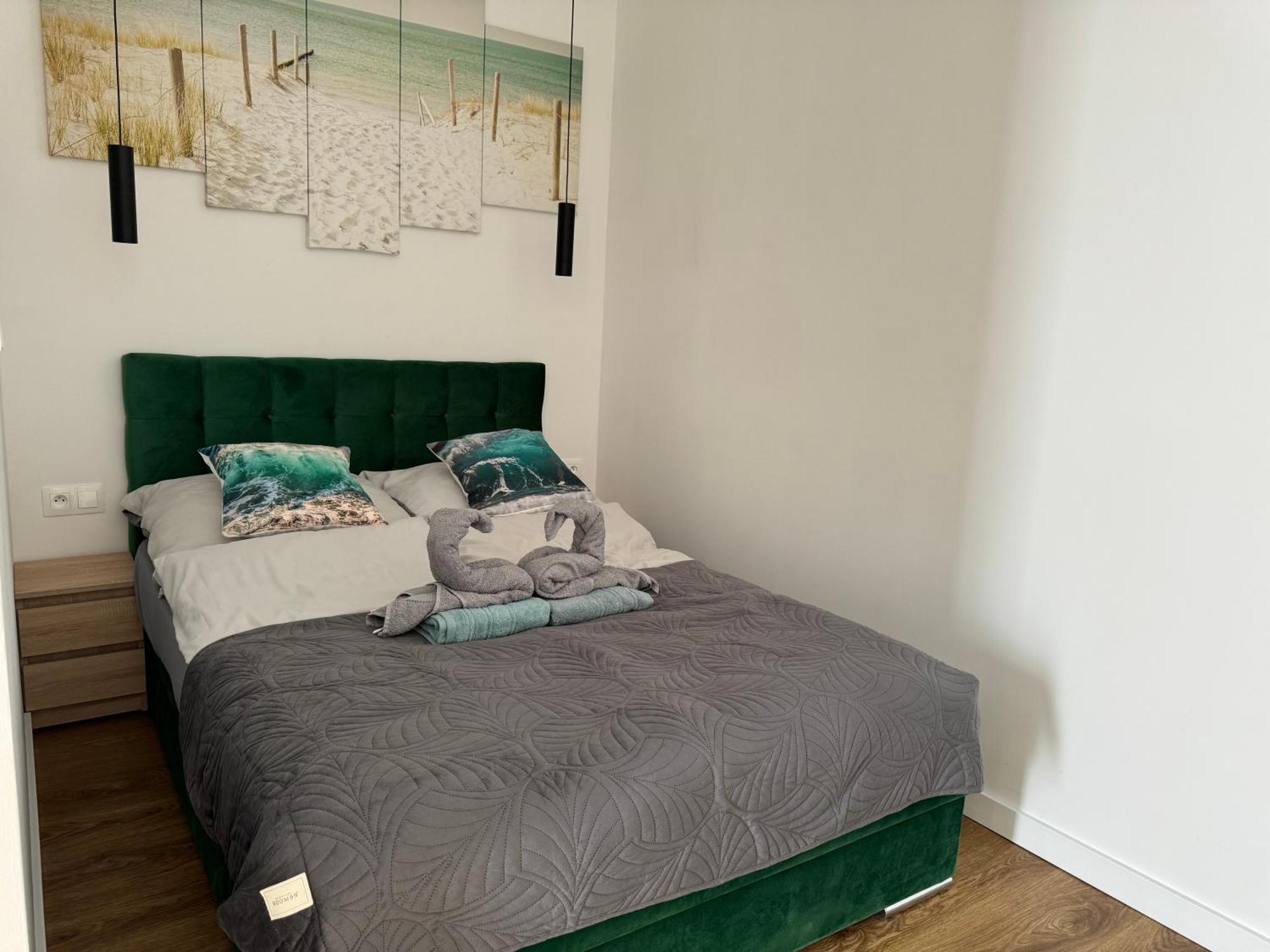 Klimatyzowany Apartament Blue , Sarbinowo Parking Basen Exteriör bild
